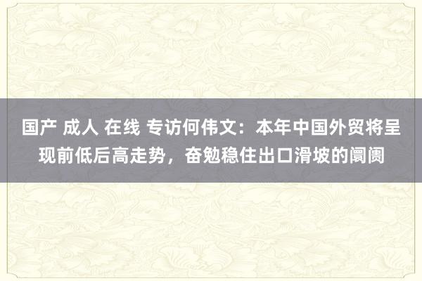 国产 成人 在线 专访何伟文：本年中国外贸将呈现前低后高走势，奋勉稳住出口滑坡的阛阓